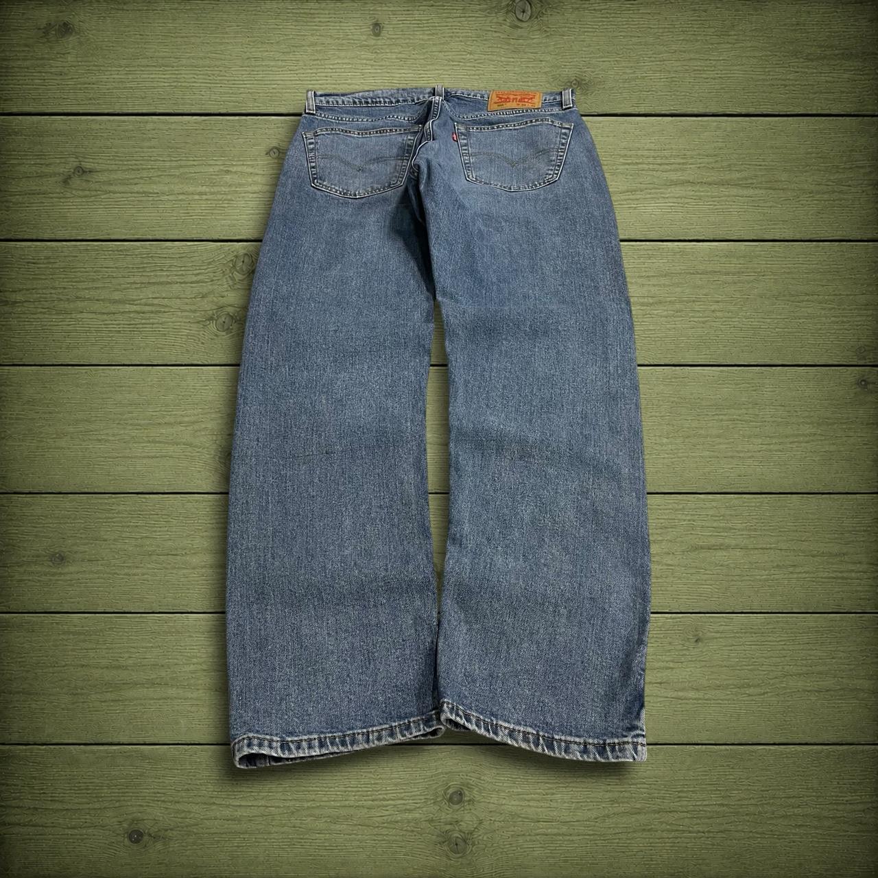Y2K Levi’s 505 jeans straight leg washed blue Straight fit 5 pocket pants red tab logo