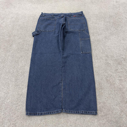 Wrangler carpenter jeans y2k blue loose leg denim Loose straight skater 2000s style cargo pants