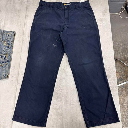 Navy Carhartt Carpenter pants W36L29 relaxed fit 90s style skater cargos