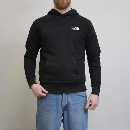 Black North Face hoodie S pullover jumper print tnf spellout design