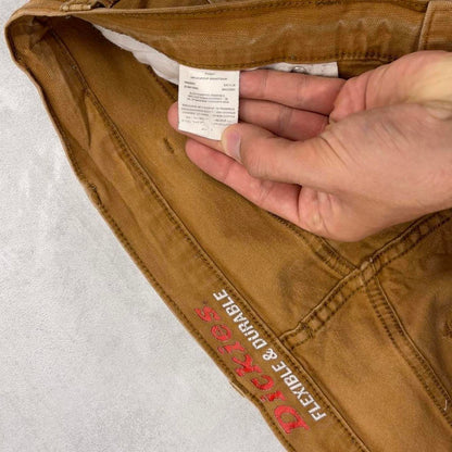 Tan Dickies carpenter jeans W38L30 loose canvas 90s skater style cargo pants