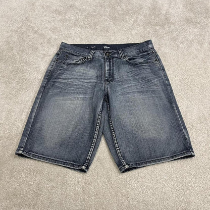 Y2K denim shorts washed blue Urban Pipeline loose skater style surf jorts