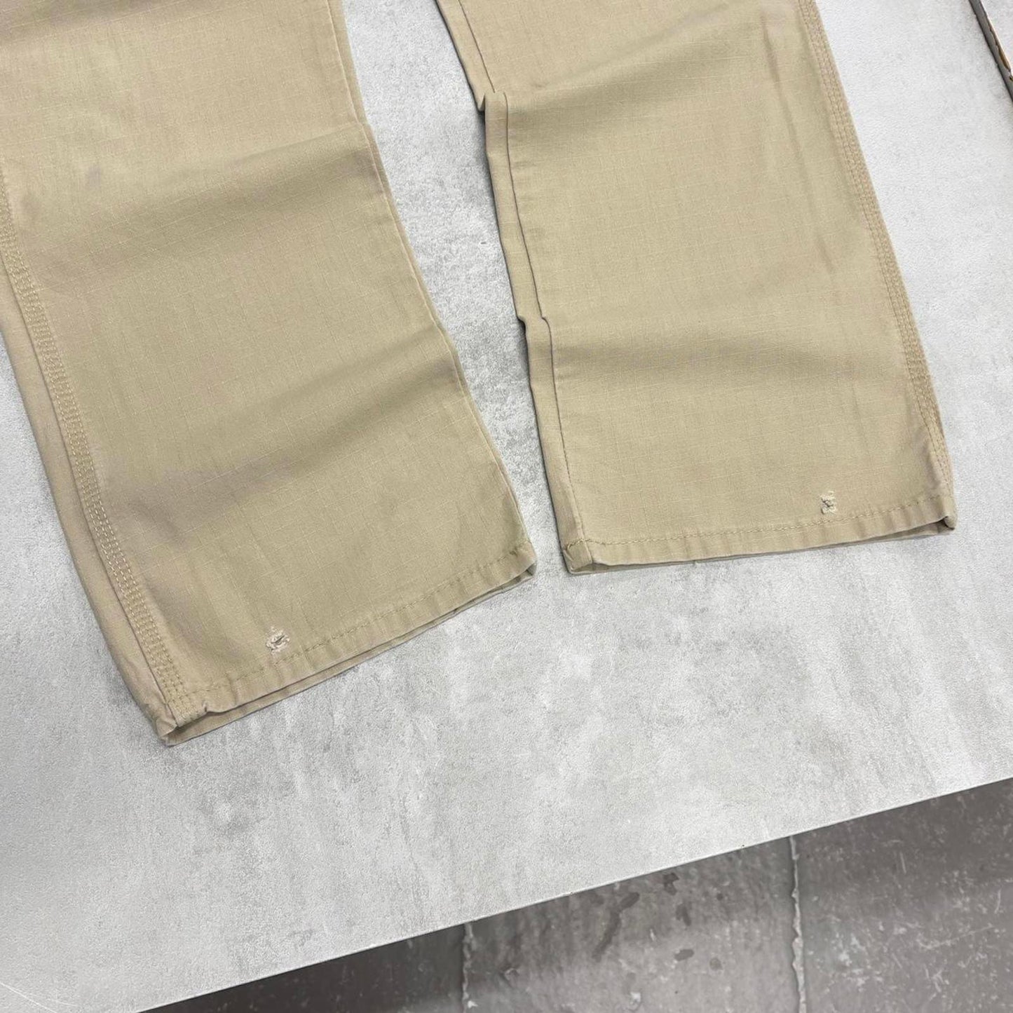 Dickies carpenter trousers W34L30 beige wide leg flex skate style cargo pants