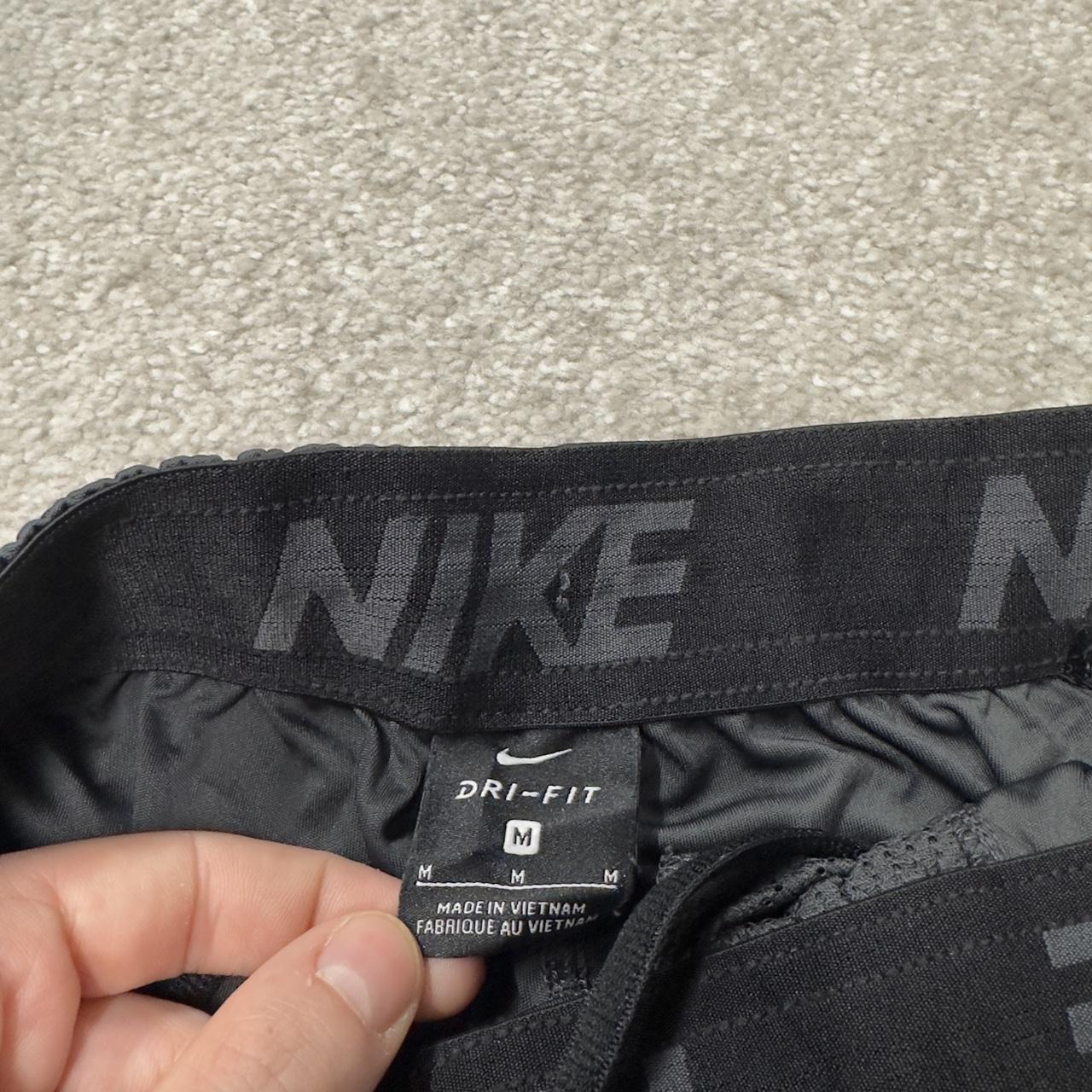 Nike sports shorts y2k loose grey Swoosh logo Dri-Fit comfy floaty summer gym shorts