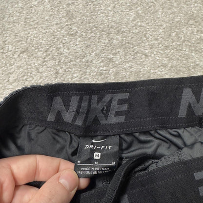 Nike sports shorts y2k loose grey Swoosh logo Dri-Fit comfy floaty summer gym shorts