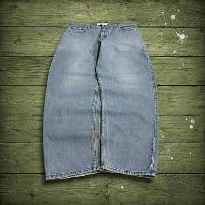 Levi's 560 baggy jeans y2k blue Wide leg comfort fit denim pants red tab logo