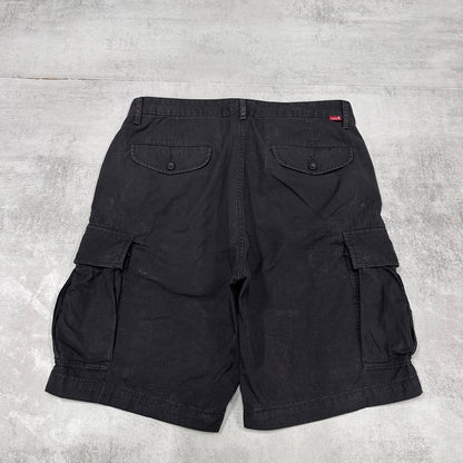 Mens Black Levis cargo shorts W34
