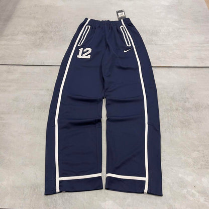 Baggy Nike Trackies XS navy Dri-Fit loose wide leg y2k style joggers