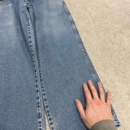 Vintage Y2k Dickies work jeans blue Straight leg thick denim skater style workwear pants
