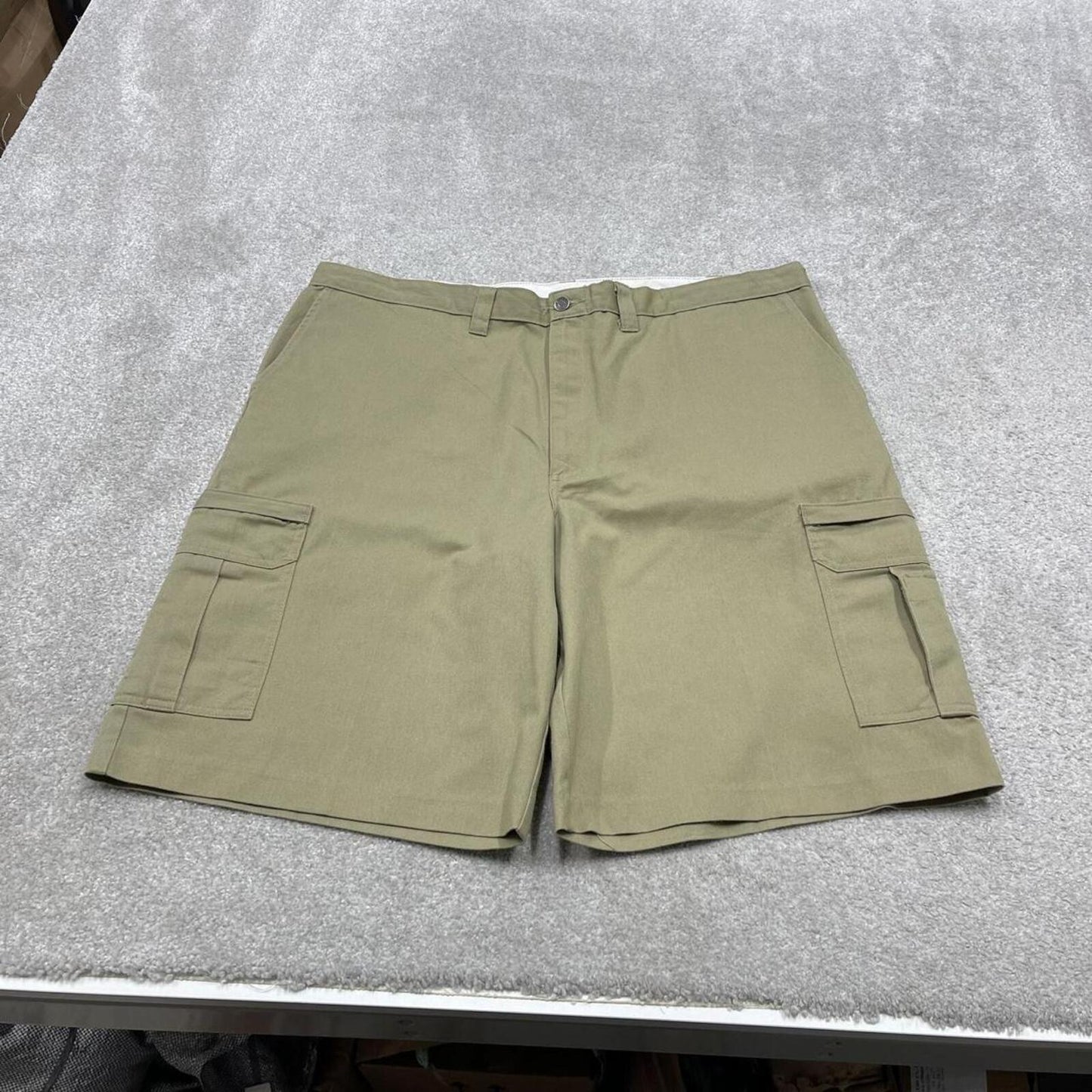 Vintage Dickies baggy cargo shorts wide leg khaki Twill chino skater style shorts loose fit