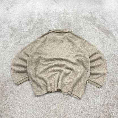 00s Columbia technical fleece XL men's beige 1/4 zip up y2k style autumn pull over casual