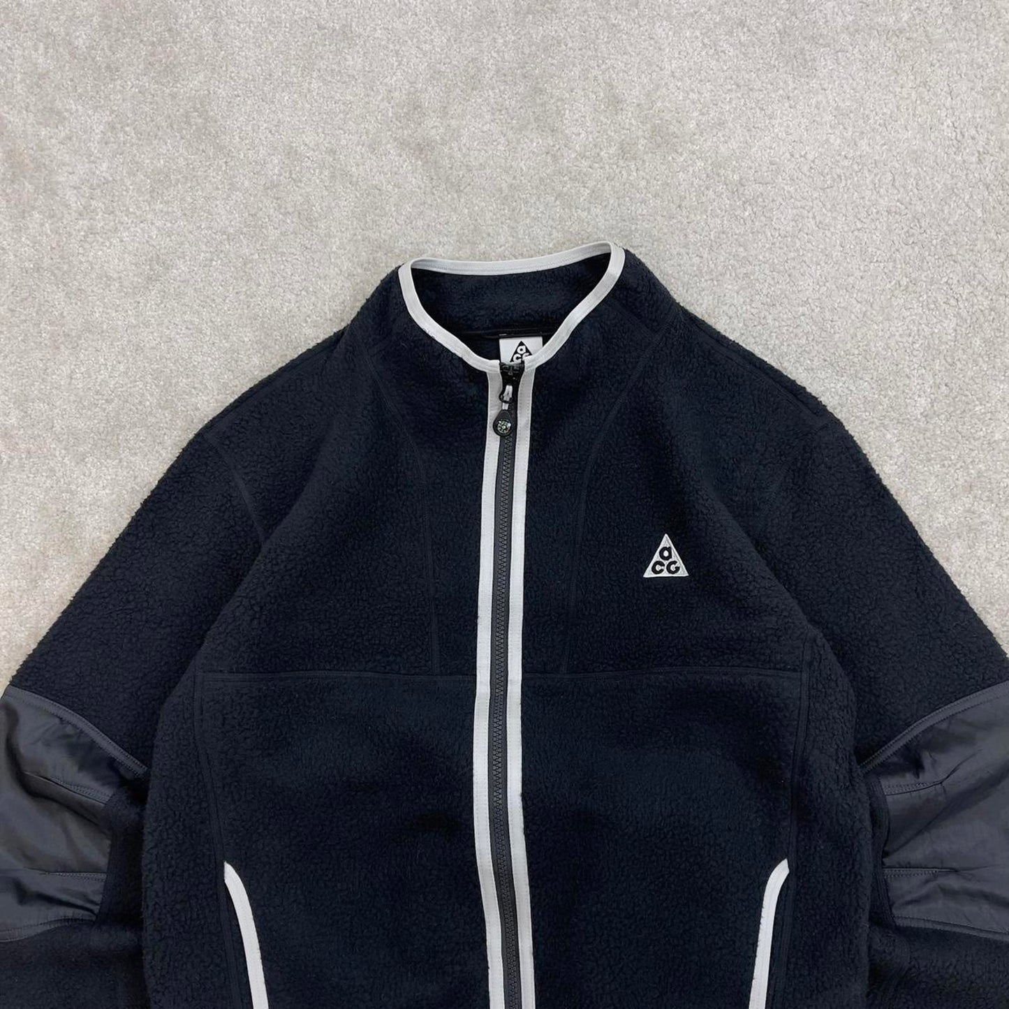 Black Nike ACG full zip technical fleece youth XL embroidered ACG logo autumn y2k style
