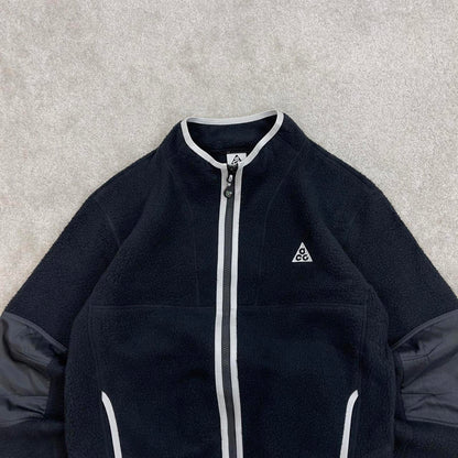Black Nike ACG full zip technical fleece youth XL embroidered ACG logo autumn y2k style