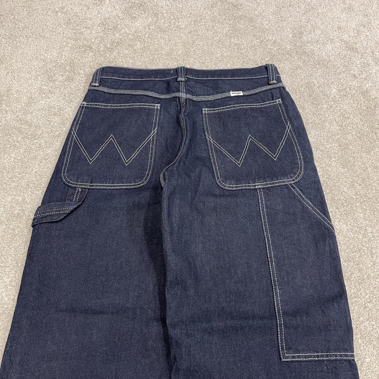 Wrangler baggy double knee cargo jeanz y2k Loose wide leg denim skater work pants
