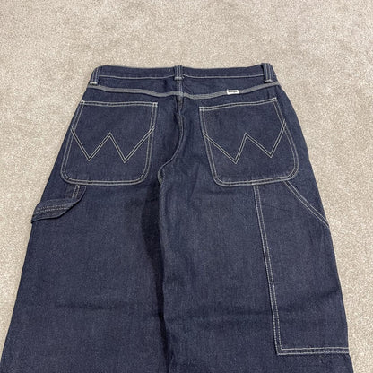 Wrangler baggy double knee cargo jeanz y2k Loose wide leg denim skater work pants
