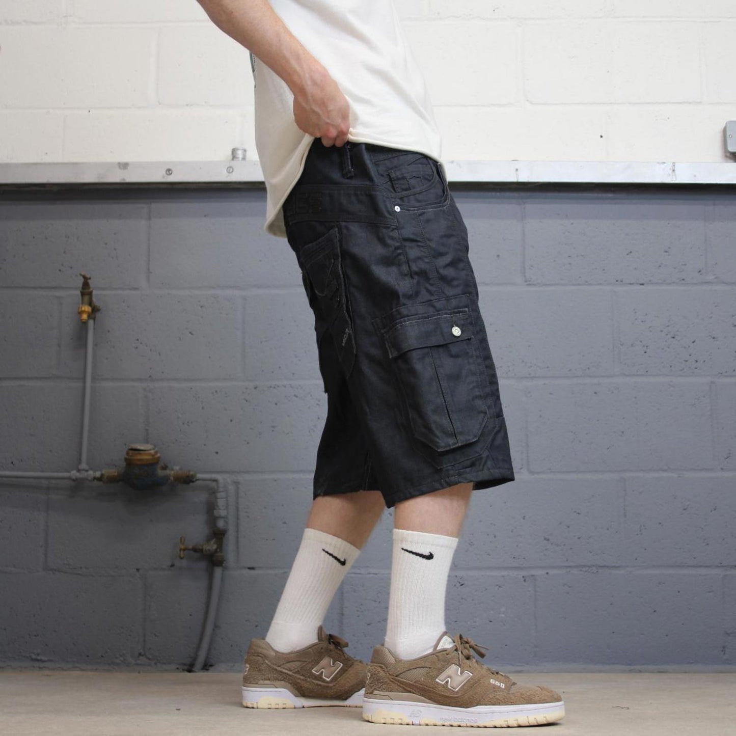 Blue Police Cargo Jorts W36