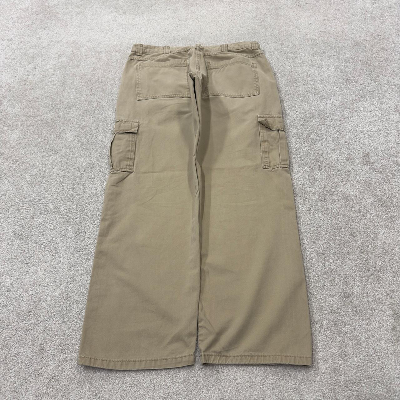 Baggy Wrangler cargo pants relaxed y2k khaki Loose straight leg relaxed skater work pants