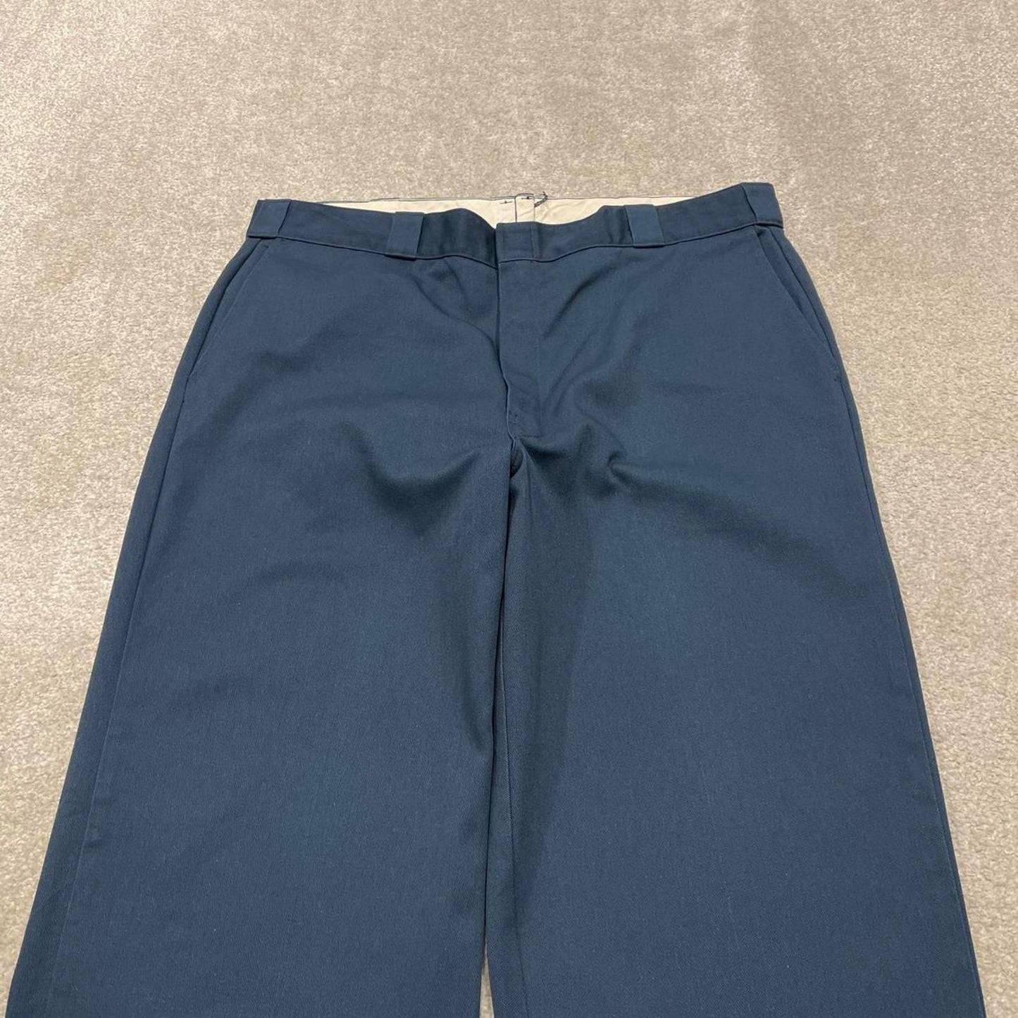 Vintage Dickies work pants navy blue Loose fit chino style skate trousers