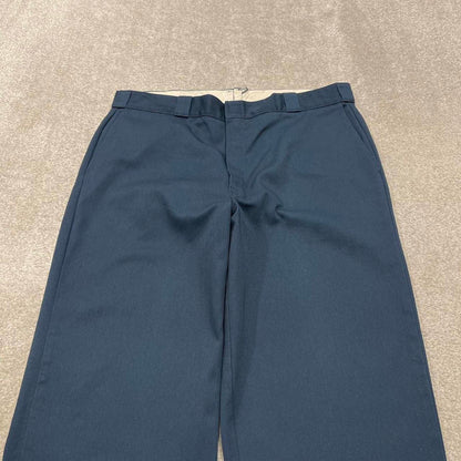 Vintage Dickies work pants navy blue Loose fit chino style skate trousers
