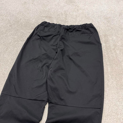 00s Nike tracksuit bottoms y2k XXL loose black joggers embroidered Swoosh logo gym wear trackies