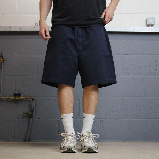 Dickies chino work shorts loose wide leg navy Twill chino skater style shorts
