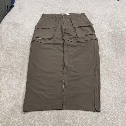 Y2K convertible Colombia hiking trousers / shorts technical khaki Floaty lightweight outdoors