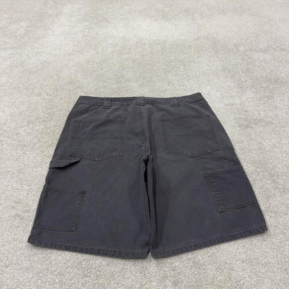 George carpenter shorts canvas cargo charcoal Loose leg skater style surf jorts