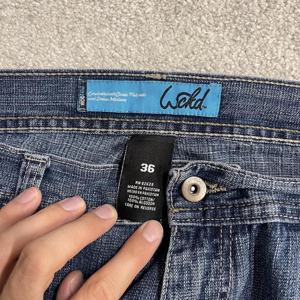 Y2K baggy jeans wide leg W36L30 blue denim Wicked Denim Loose skater surf pants