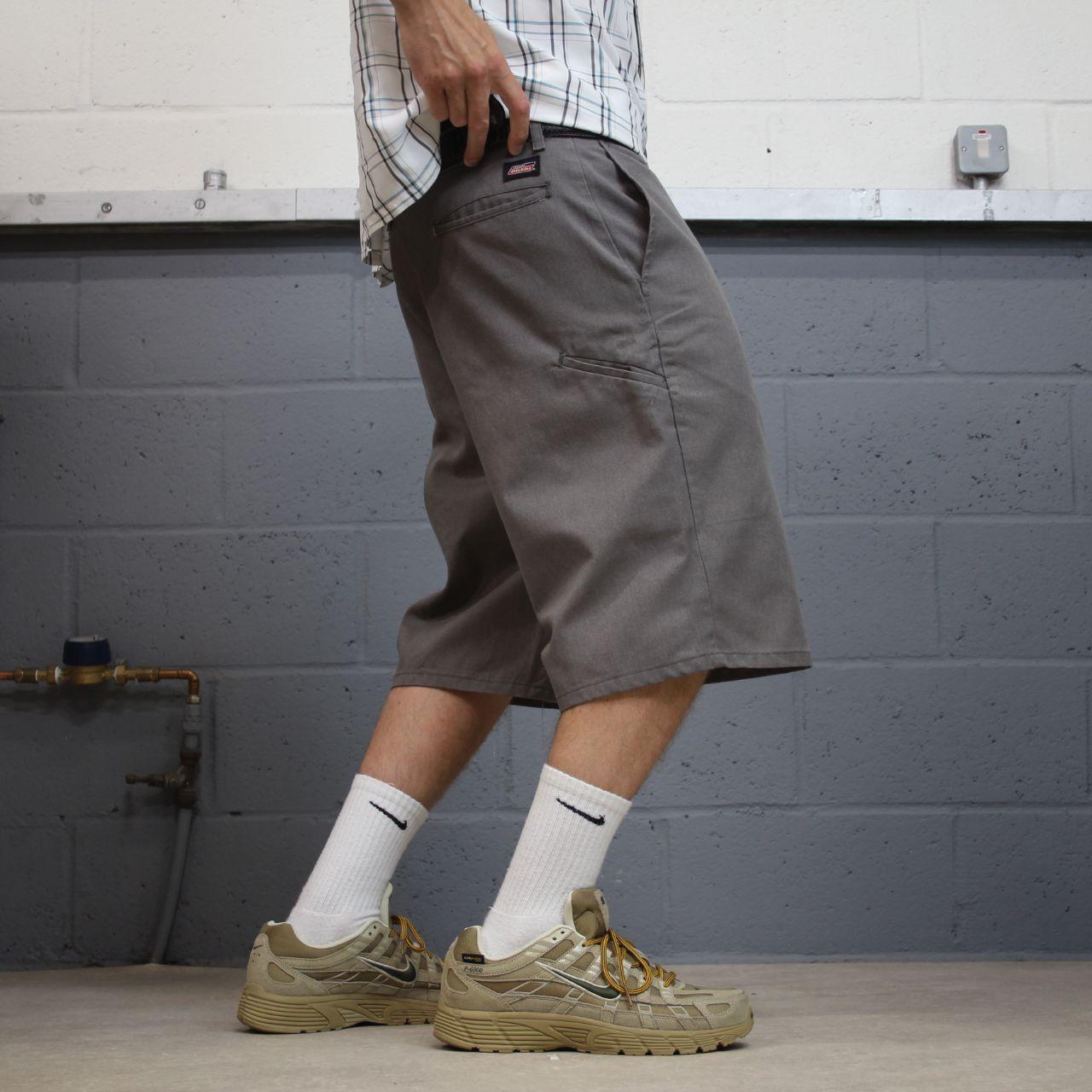 Dickies carpenter chino shorts Y2K grey Twill chino style skater shorts loose leg festival