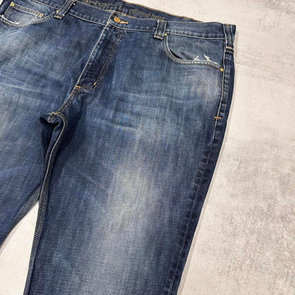 Vintage Carhartt Jeans W42 L30 blue relaxed bootcut denim 90 style worker jeans