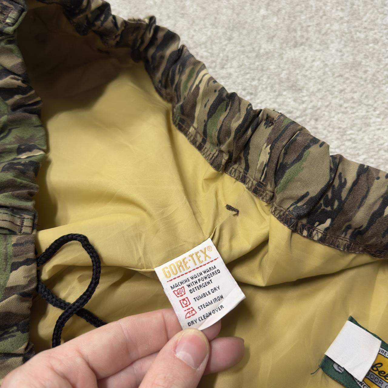Vintage goretex waterproof baggy pants y2k khaki Cabelas Realtree camo wide leg adjustable trousers