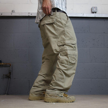 Wrangler cargo pants y2k beige W38L30 Straight leg skater work pants