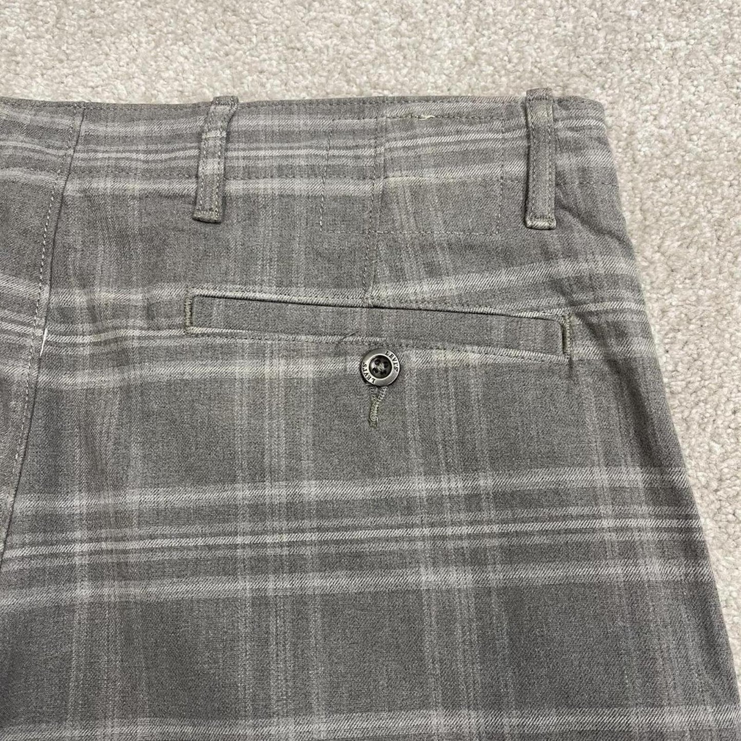 Levi's y2k checkered shorts summer grey Loose check summer festival shorts