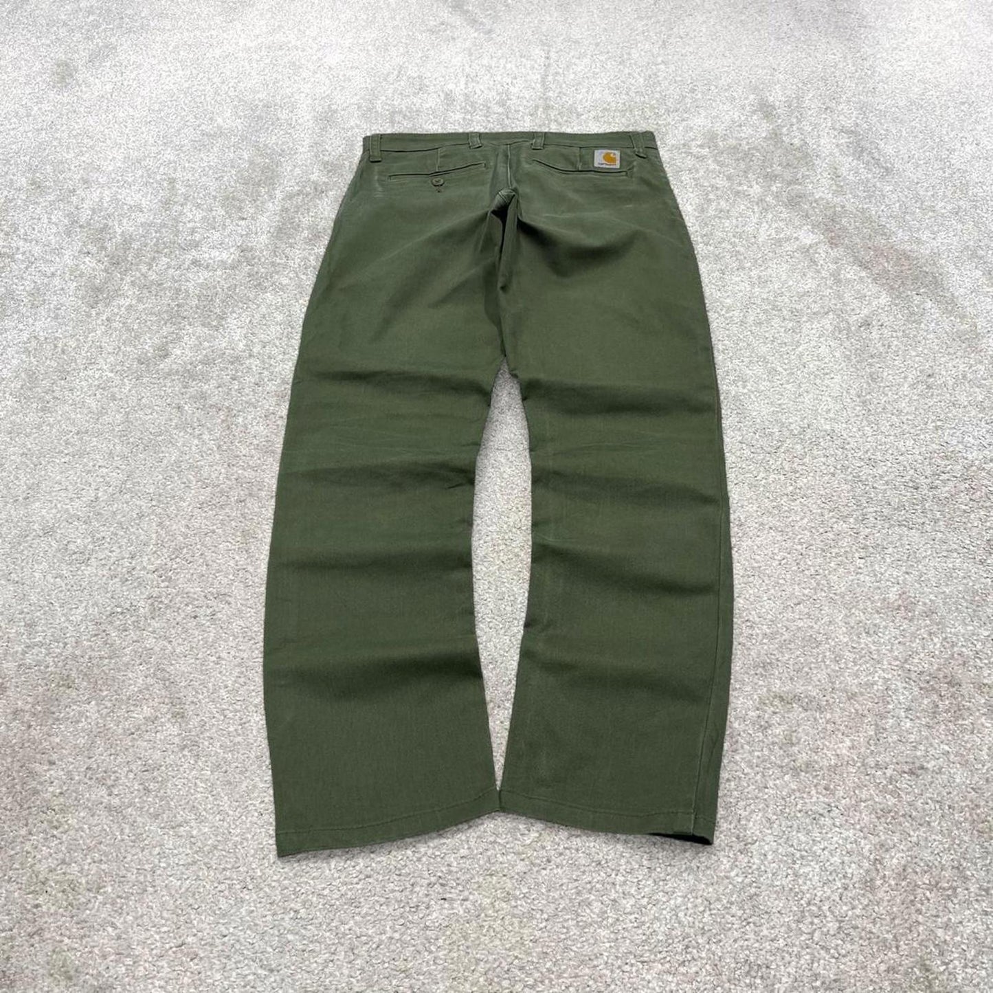00s Carhartt WIP chino pants W28L32 green SID Pant skater slim work trousers utility