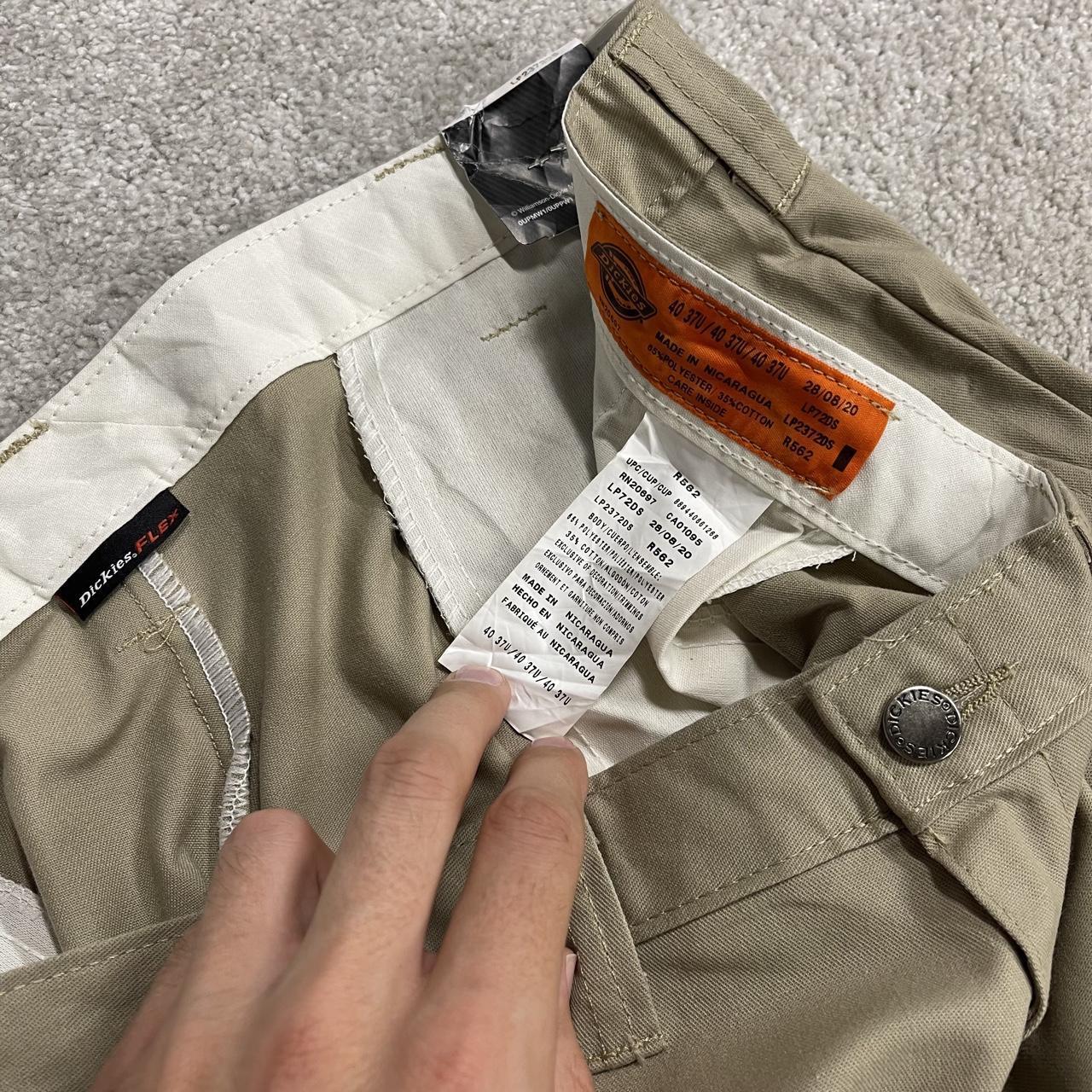 Dickies baggy cargo utility pants W40L30 khaki beige wide leg