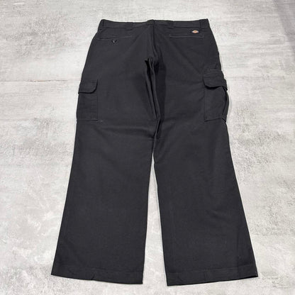 Dickies cargo Pants W38L30 Black twill style chino cargo trousers skater style