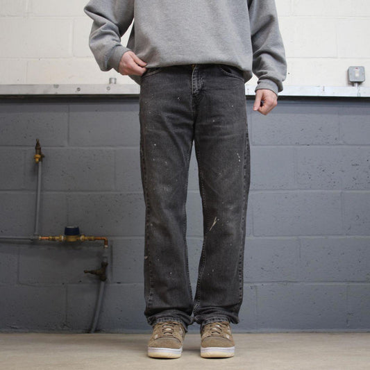 Vintage y2k Levis 505 jeans black grey Casual style 5 pocket straight leg denim pants