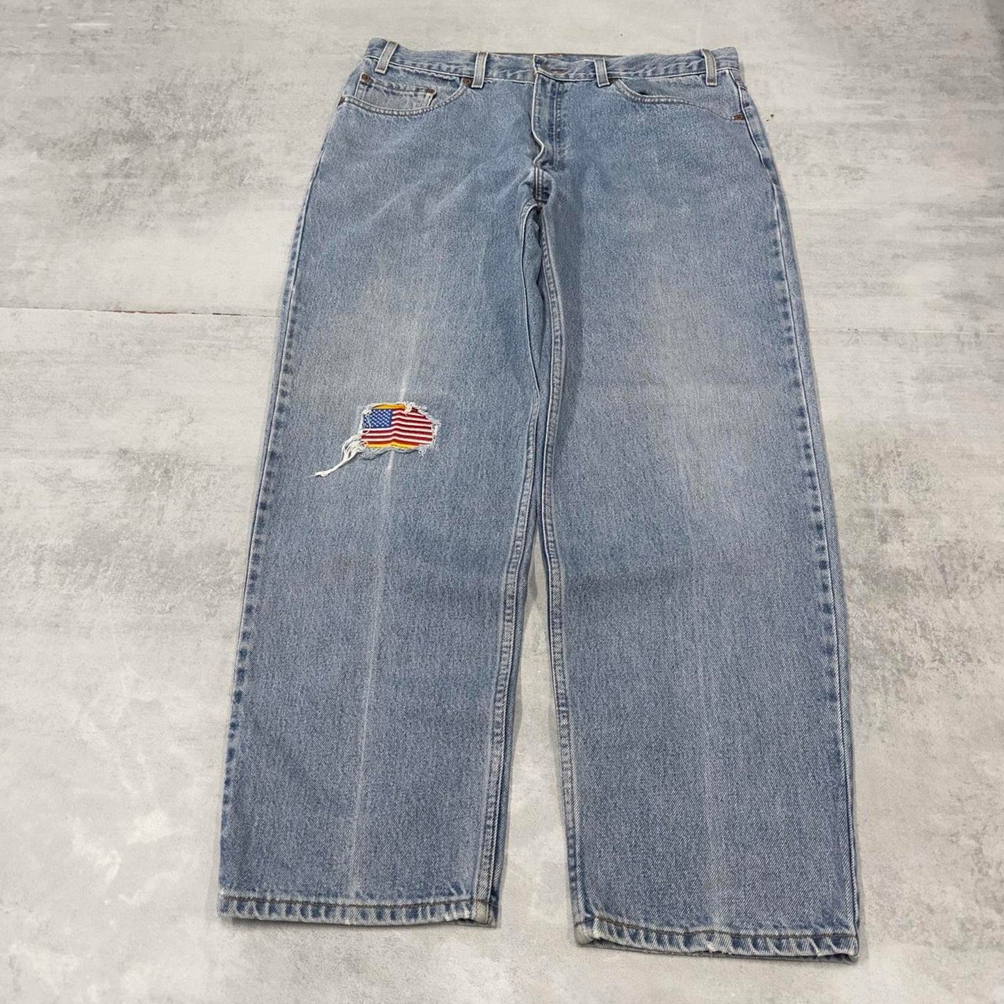 Levis 550 jeans W38 L30 blue loose 90s relaxed style skater jeans red tab logo