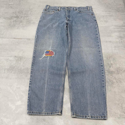 Levis 550 jeans W38 L30 blue loose 90s relaxed style skater jeans red tab logo