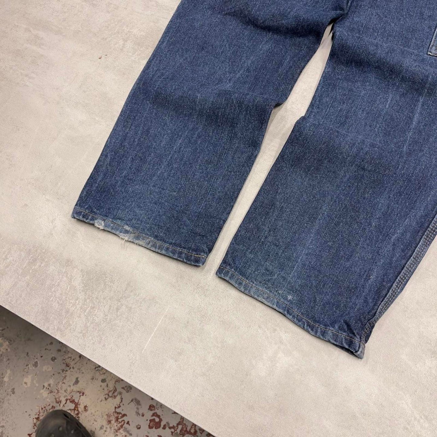 Dickies carpenter jeans W32L30 loose blue denim cargo skater style jeans