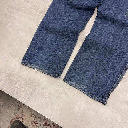 Dickies carpenter jeans W32L30 loose blue denim cargo skater style jeans