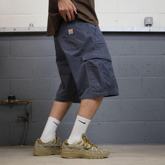 Carhartt cargo shorts carpenter y2k grey navy Thick canvas skater style workwear cargos