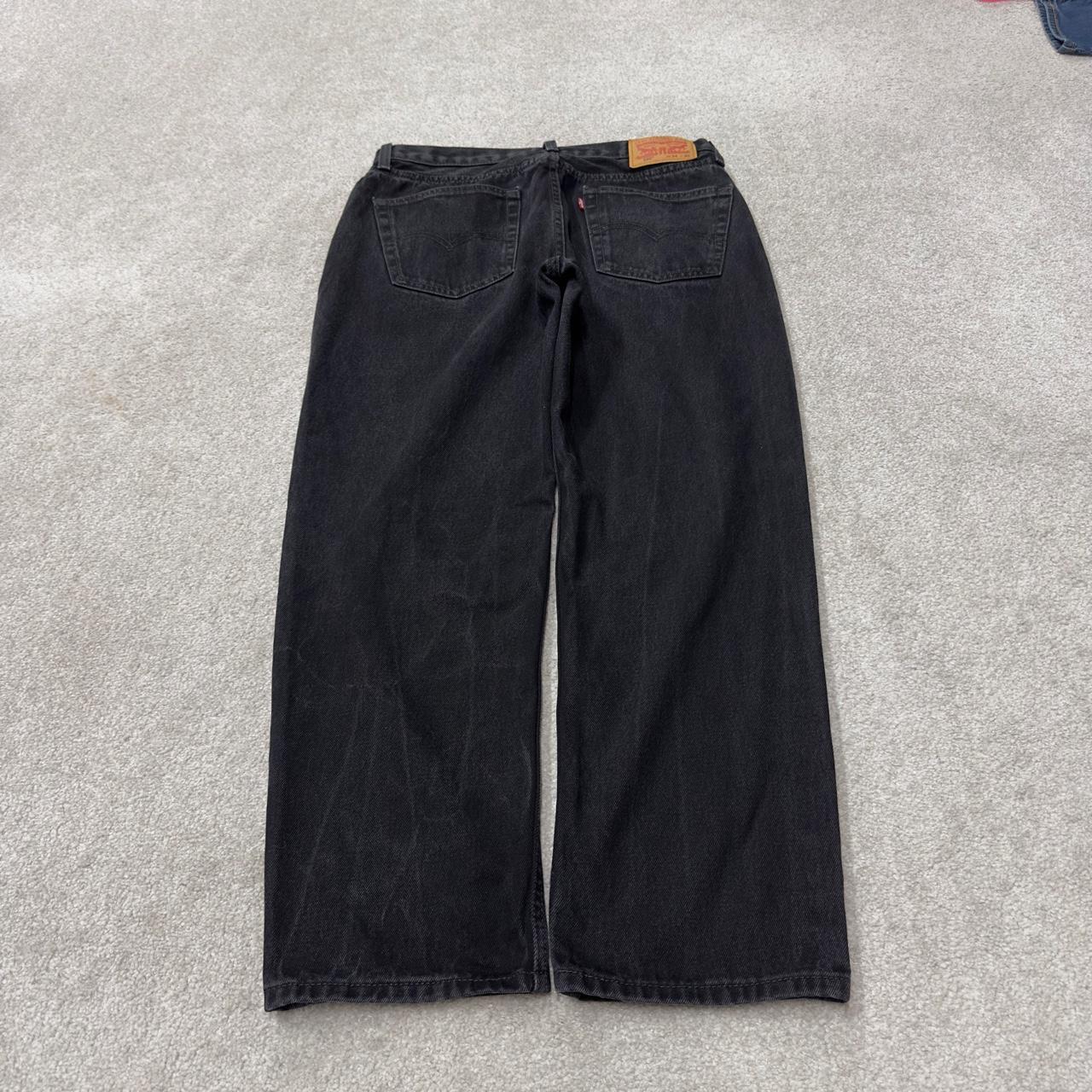 Black Levi’s 550 jeans Y2K W32L28 Levi’s 550 straight leg surf style pants red tab logo