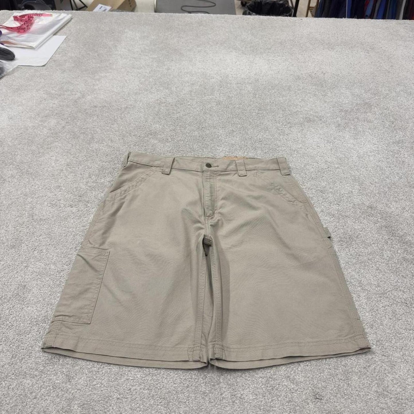 Carhartt carpenter shorts loose beige Loose fit canvasy skater style work shorts