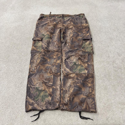 Fleece baggy camo cargo pants khaki Advantage timber Realtree camouflage trousers