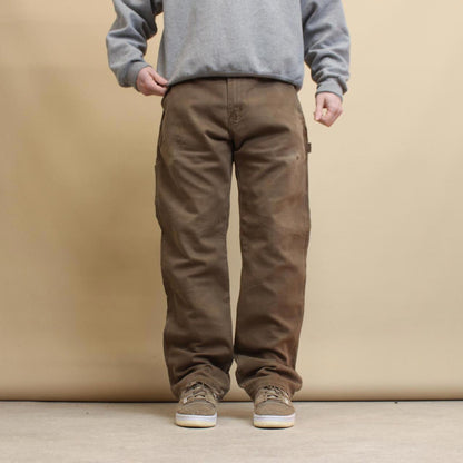 Brown Dickies carpenter jeans W38L31 regular fit 90s style carpenters