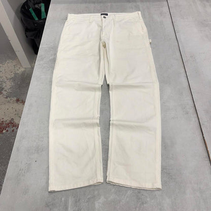 White Levis carpenter jeans W34L30 denim straight fit y2k style cargo trousers tab logo