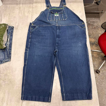 Vintage Liberty overalls W56 L22 blue baggy denim 90s style carpenter dungarees