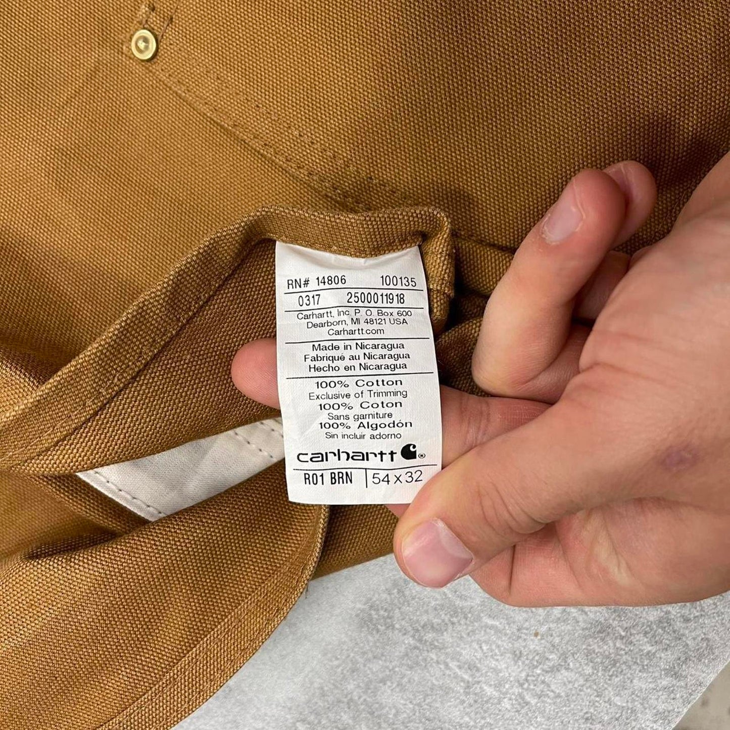 Carhartt overalls W54 L32