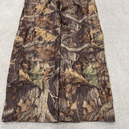 Cabela's baggy camo cargo pants wide leg Y2K khaki camouflage pattern outdoors hunting utility